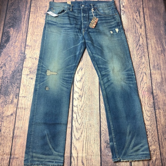rrl slim fit selvedge jeans